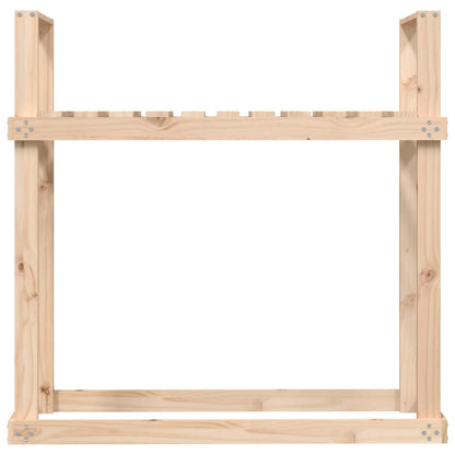 Firewood Rack 110x35x108.5 cm Solid Wood Pine