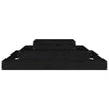 Planter Black 110x110x27 cm Solid Wood Pine