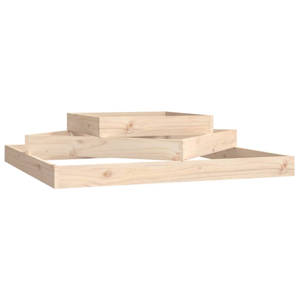 Planter 112x112x27 cm Solid Wood Pine