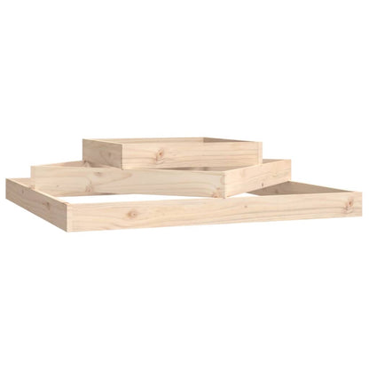 Planter 112x112x27 cm Solid Wood Pine
