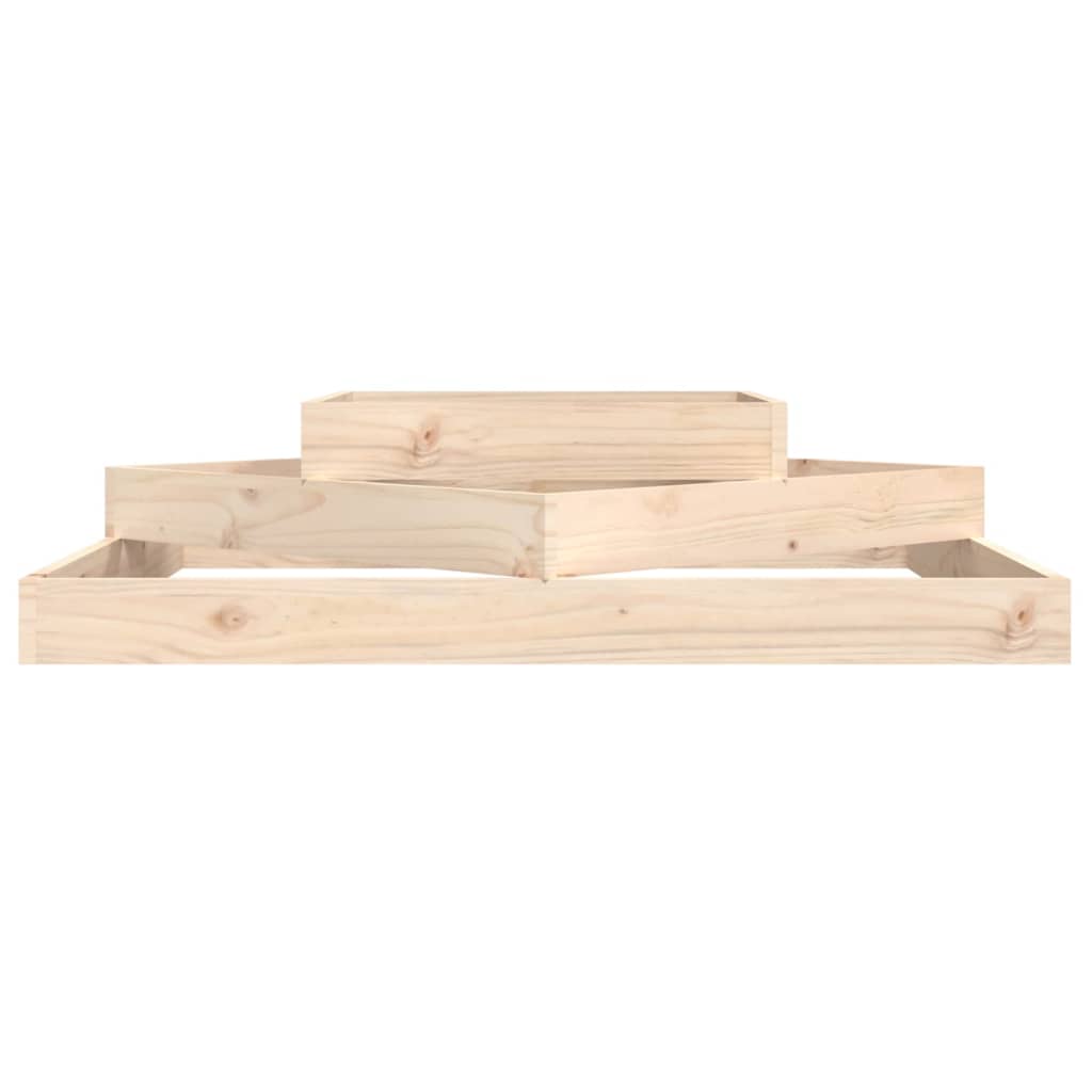 Planter 112x112x27 cm Solid Wood Pine