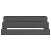 Planter Grey 80x80x27 cm Solid Wood Pine