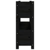 Planter Black 77x25x66 cm Solid Wood Pine