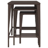 Nesting Tables 3 pcs Brown Poly Rattan