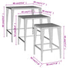 Nesting Tables 3 pcs Brown Poly Rattan