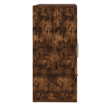 Sideboard Smoked Oak 91x29.5x65 cm Engineered Wood
