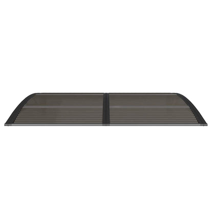 Door Canopy Black 59.1"x39.4" Polycarbonate