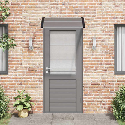 Door Canopy Black 39.4x29.5" Polycarbonate