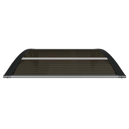 Door Canopy Black 39.4x29.5" Polycarbonate