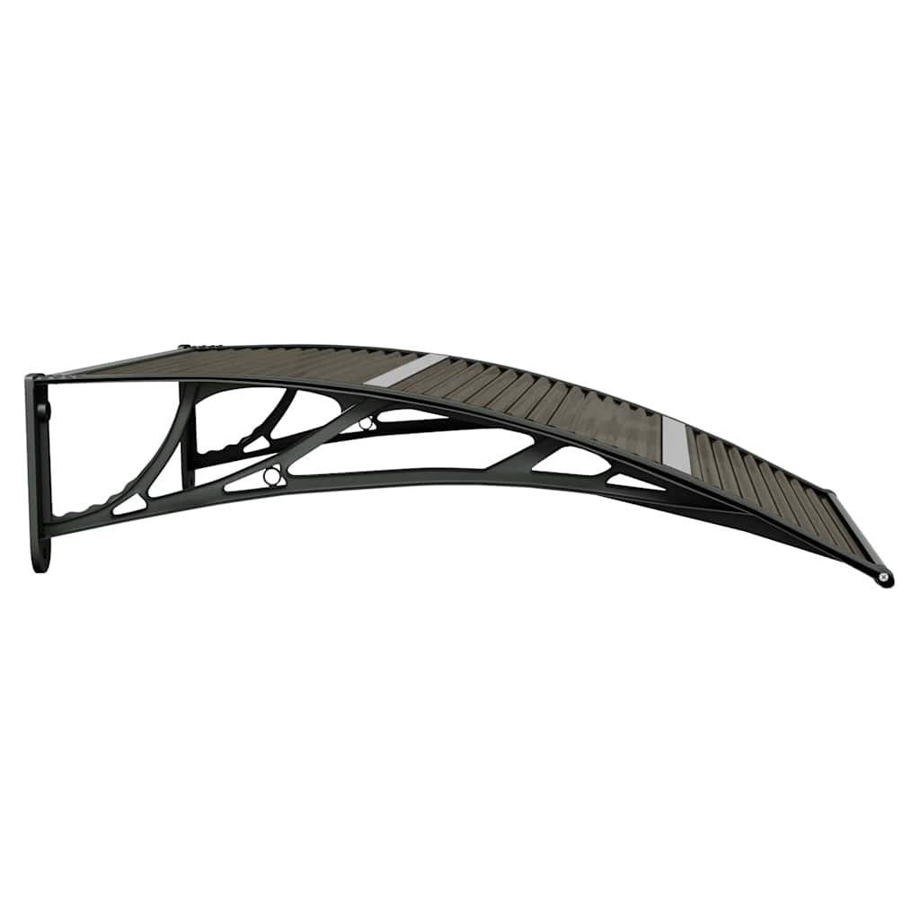 Door Canopy Black 39.4x29.5" Polycarbonate