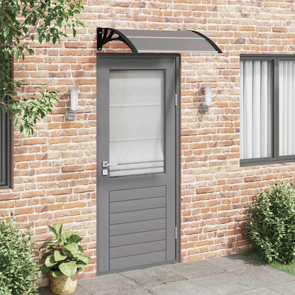 Door Canopy Black 39.4x29.5" Polycarbonate