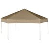 Hexagonal Pop-Up Marquee with Sidewalls 3.6x3.1 m Taupe 220g/m²