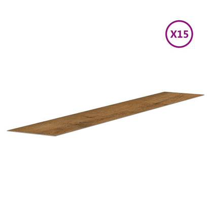 Wall Panels Wood Look Brown PVC 2,06 m²