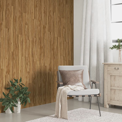 Wall Panels Wood Look Brown PVC 2,06 m²