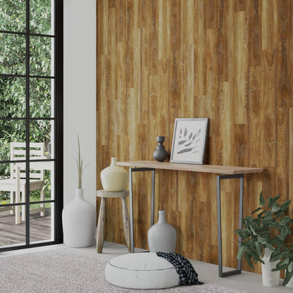 Wall Panels Wood Look Brown PVC 2,06 m²