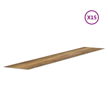 Wall Panels Wood Look Brown PVC 2,06 m²
