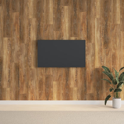 Wall Panels Wood Look Brown PVC 2,06 m²