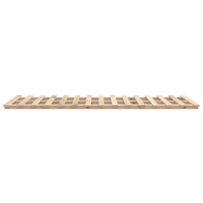 Bed Frame without Mattress 75x190 cm Small Single Solid Wood Pine