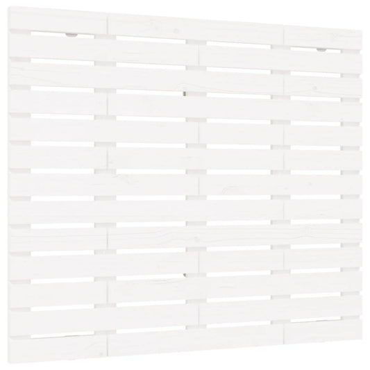 Wall Headboard White 106x3x91.5 cm Solid Wood Pine