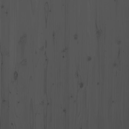 Wall Headboard Grey 106x3x91.5 cm Solid Wood Pine