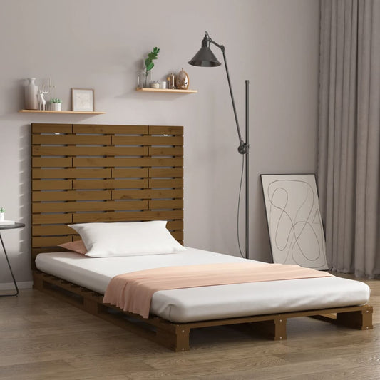Wall Headboard Honey Brown 106x3x91.5 cm Solid Wood Pine