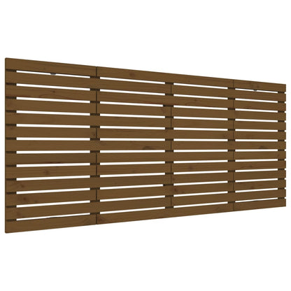 Wall Headboard Honey Brown 206x3x91.5 cm Solid Wood Pine