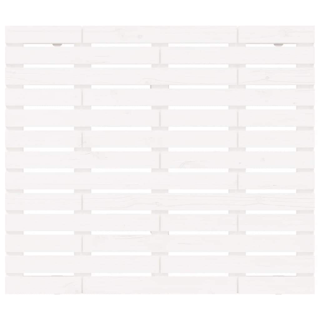 Wall Headboard White 96x3x91.5 cm Solid Wood Pine