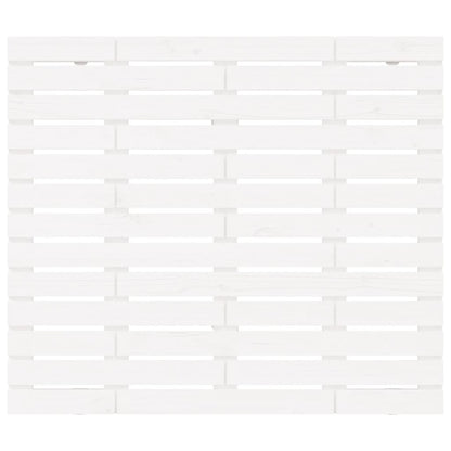 Wall Headboard White 96x3x91.5 cm Solid Wood Pine