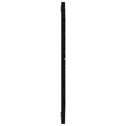 Wall Headboard Black 96x3x91.5 cm Solid Wood Pine