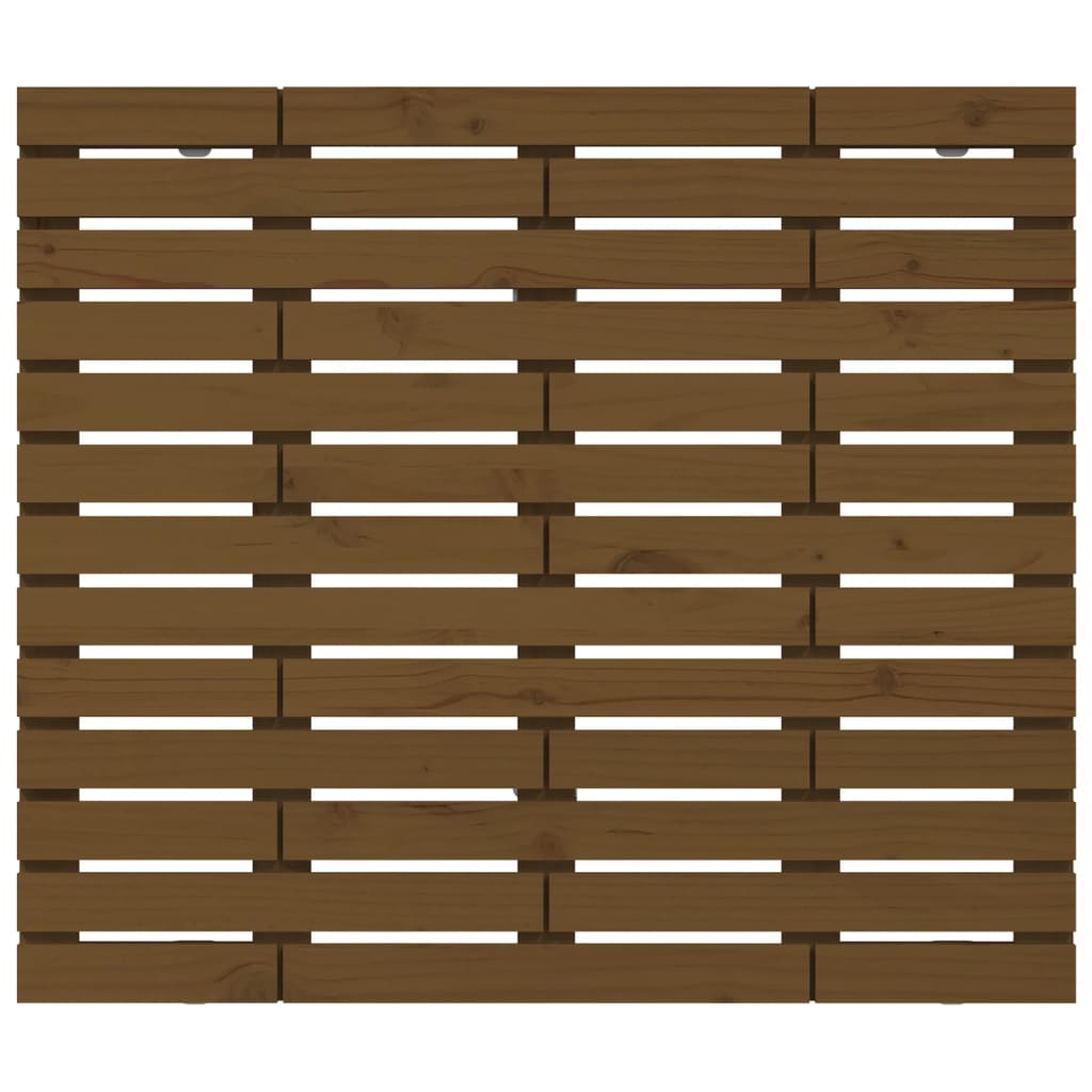 Wall Headboard Honey Brown 126x3x91.5 cm Solid Wood Pine