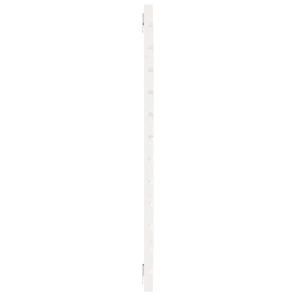 Wall Headboard White 146x3x91.5 cm Solid Wood Pine