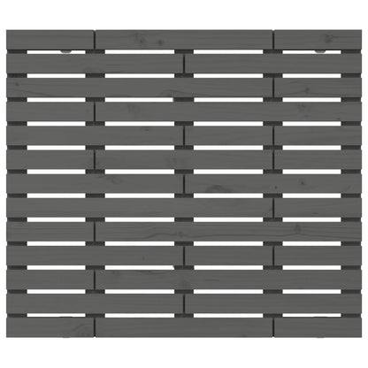 Wall Headboard Grey 146x3x91.5 cm Solid Wood Pine