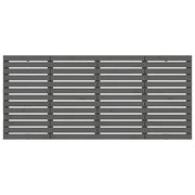Wall Headboard Grey 156x3x91.5 cm Solid Wood Pine