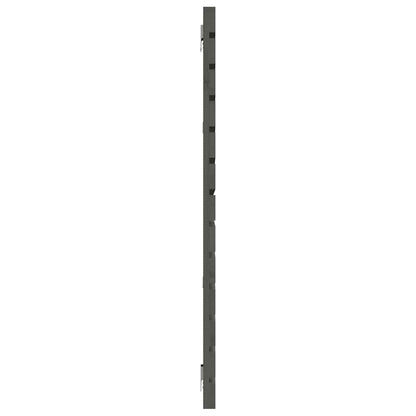 Wall Headboard Grey 156x3x91.5 cm Solid Wood Pine
