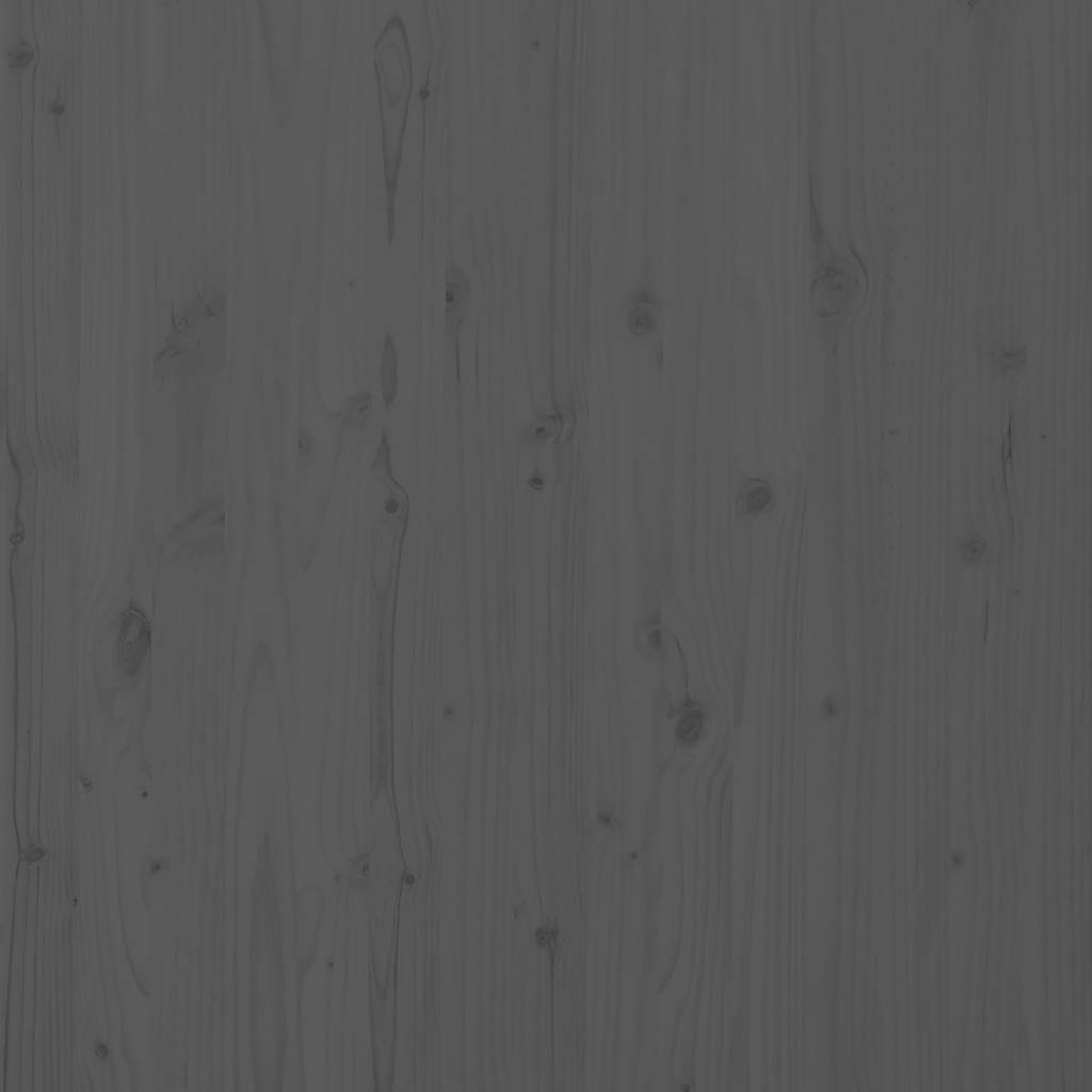 Wall Headboard Grey 156x3x91.5 cm Solid Wood Pine