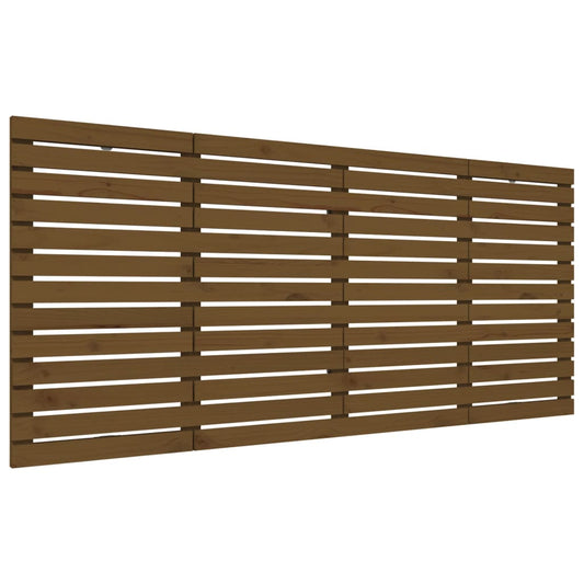 Wall Headboard Honey Brown 156x3x91,5 cm Solid Wood Pine