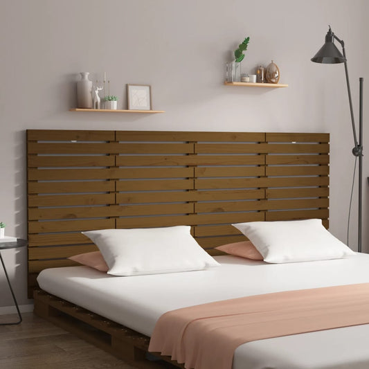 Wall Headboard Honey Brown 156x3x91,5 cm Solid Wood Pine