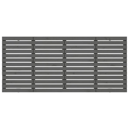 Wall Headboard Grey 166x3x91.5 cm Solid Wood Pine
