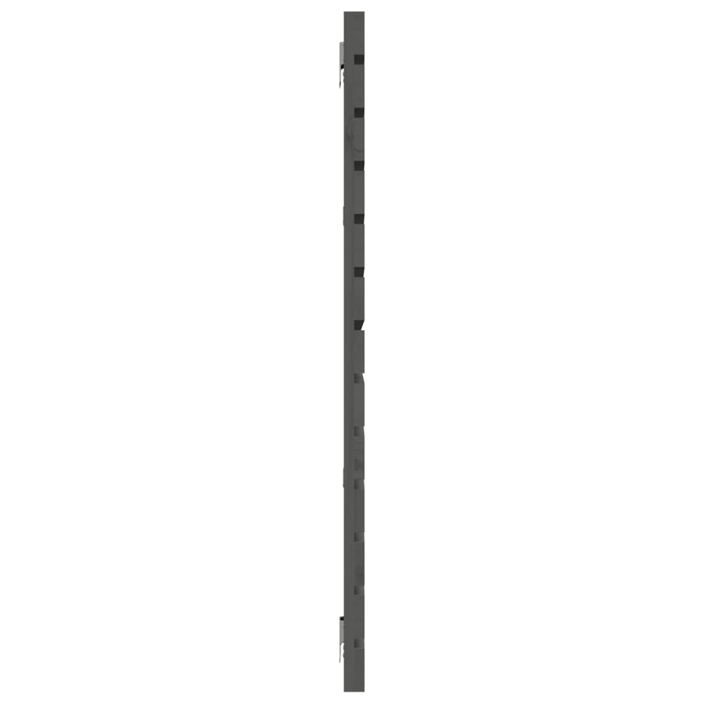 Wall Headboard Grey 166x3x91.5 cm Solid Wood Pine