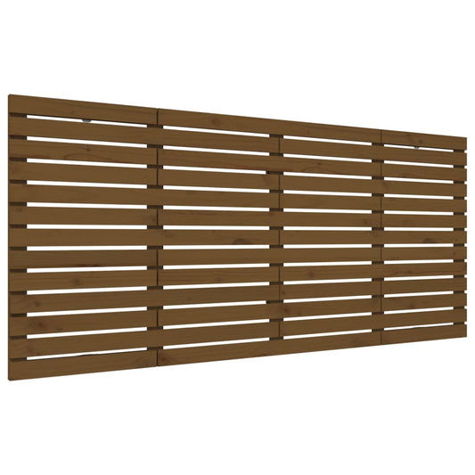Wall Headboard Honey Brown 166x3x91.5 cm Solid Wood Pine