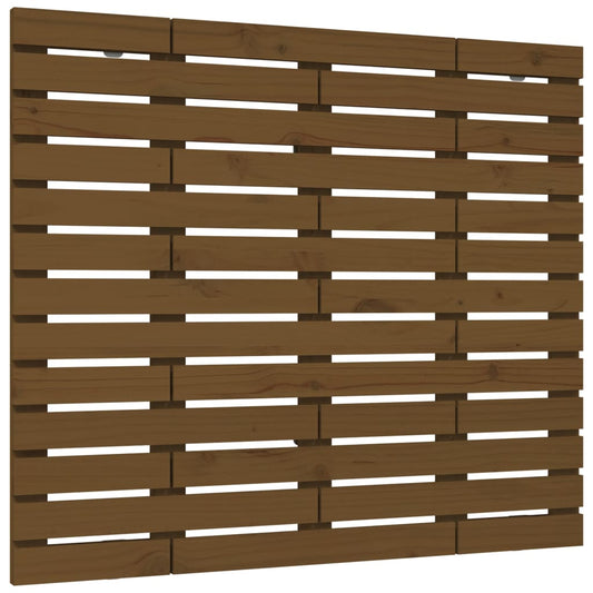 Wall Headboard Honey Brown 141x3x91.5 cm Solid Wood Pine