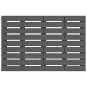 Wall Headboard Grey 106x3x63 cm Solid Wood Pine