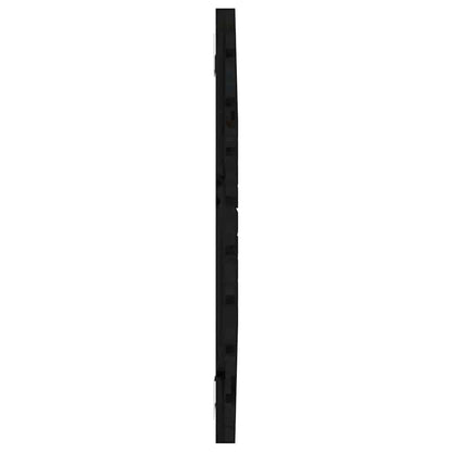 Wall Headboard Black 106x3x63 cm Solid Wood Pine