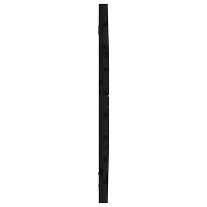 Wall Headboard Black 96x3x63 cm Solid Wood Pine