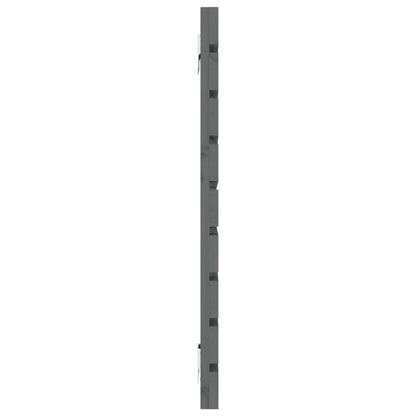 Wall Headboard Grey 126x3x63 cm Solid Wood Pine