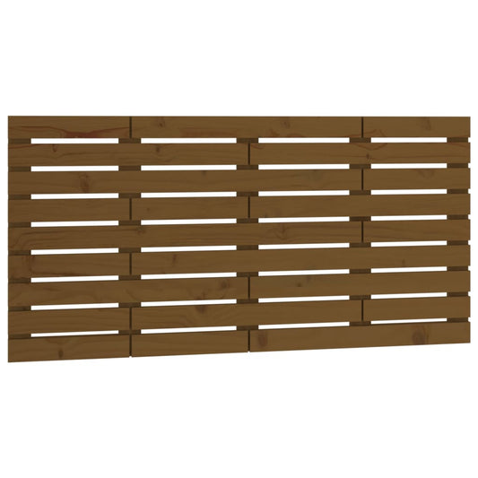 Wall Headboard Honey Brown 126x3x63 cm Solid Wood Pine