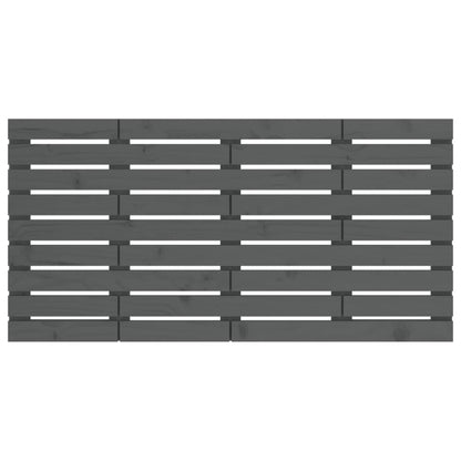 Wall Headboard Grey 146x3x63 cm Solid Wood Pine