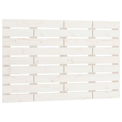 Wall Headboard White 81x3x63 cm Solid Wood Pine