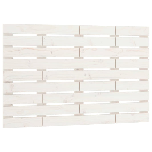 Wall Headboard White 81x3x63 cm Solid Wood Pine