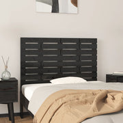 Wall Headboard Black 81x3x63 cm Solid Wood Pine